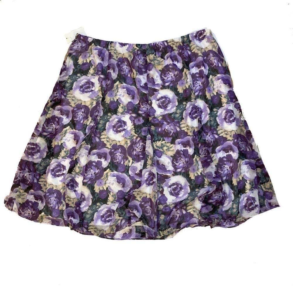 Purple Floral fairy core skirt by Laura Scott